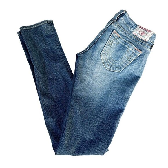True Religion Women's Sz 24 x 32 Stella Low Rise Stretch Skinny Jeans - Picture 10 of 10